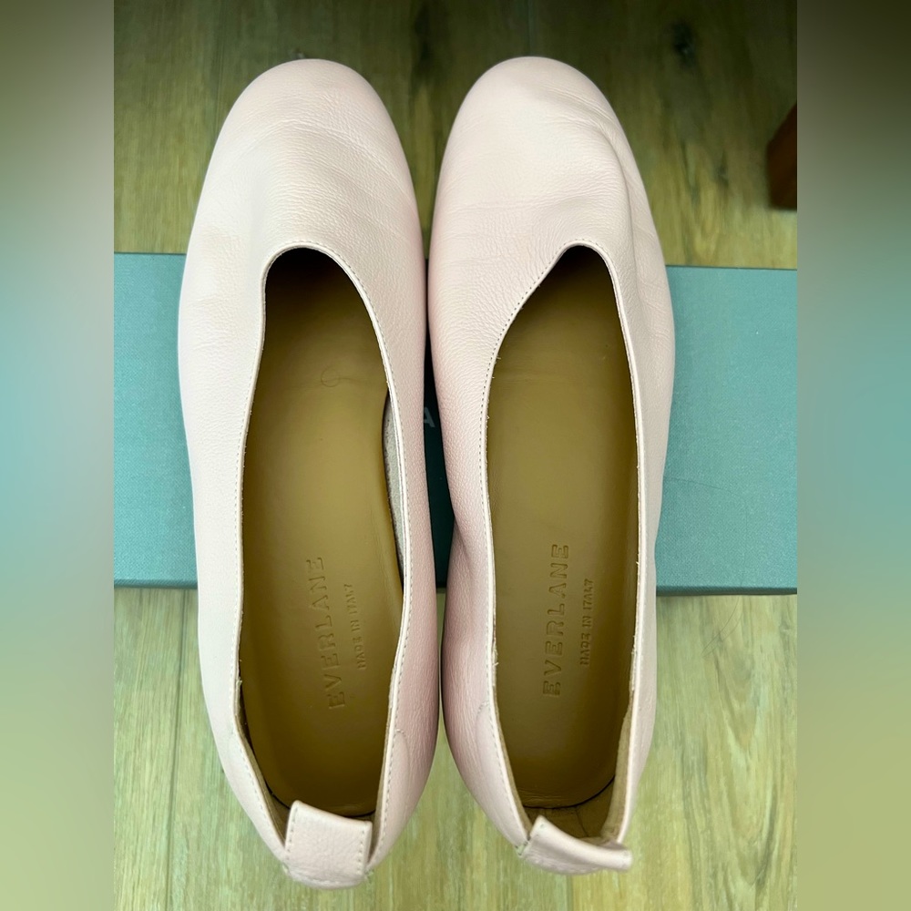 Everlane pink Italian leather flats